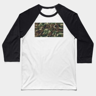 Woodland Camouflage Baseball T-Shirt